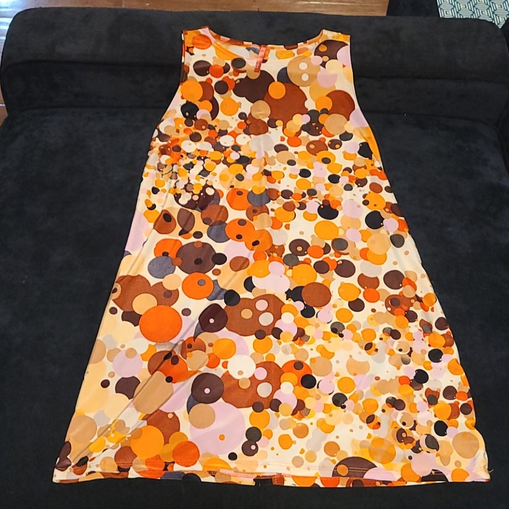 Polka-dot pullover dress